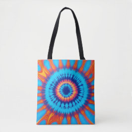 Trippy Tie-Dye Retro Blue & Orange Tygkasse