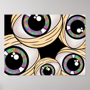 Trippy tredje ögaaffisch poster