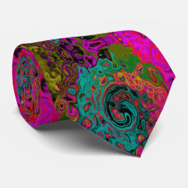 Trippy Turcos Abstrakt Retro Liquid Swirl Slips