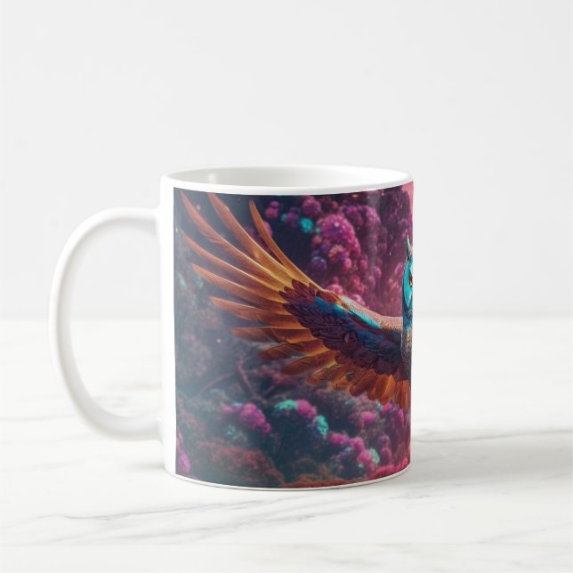 Trippy uggla kaffemugg (Vänster)