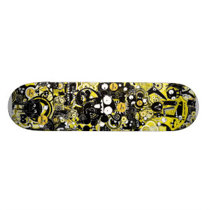 Trippy utrymmeutomjordingar old school skateboard bräda 21,6 cm