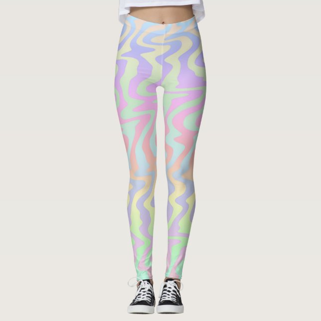 Trippy Vågar Leggings (Framsida)