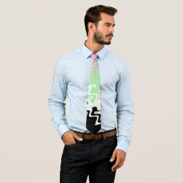 Trippy Vågigt Abstrakt Recipromantic Pride Flagga Slips