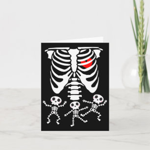 Trippy Vaporwave Boo Ghost Halloween Breast Cancer Kort