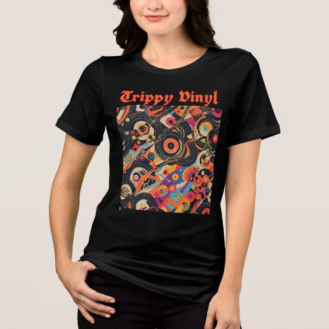 Trippy Vinyl T Shirt (Framsida)