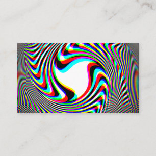 Trippy virvla runt Emblemvisitkorten Visitkort
