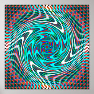 Trippy virvla runt tunnelen poster