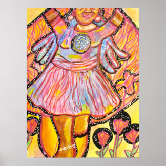 Trippy Whimsical Surreal Poster| Embrace the Li Poster