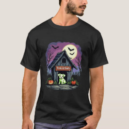 Trips och Treats Cute Hund Halloween T Shirt