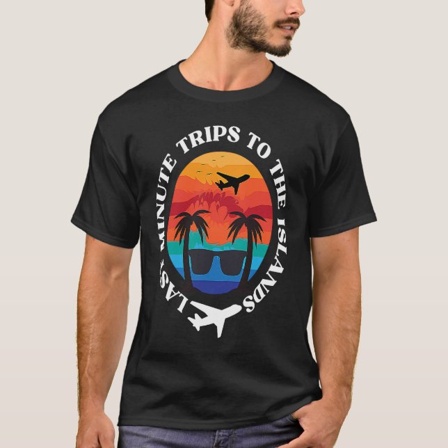 Trips to the Islands Palm Tree Sunglasses Caribbea T Shirt (Framsida)