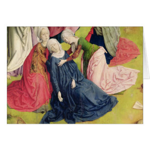 Triptych av crucifixionen hälsningskort