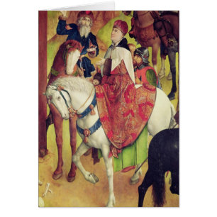 Triptych av crucifixionen hälsningskort