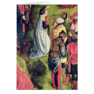 Triptych av crucifixionen hälsningskort