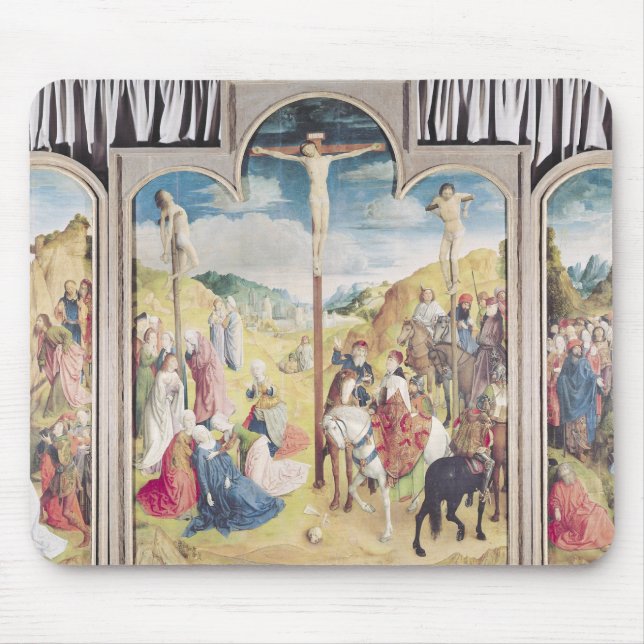 Triptych av crucifixionen musmatta (Framsidan)