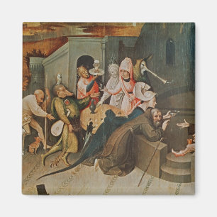 Triptych av frestelsen av St Anthony Magnet