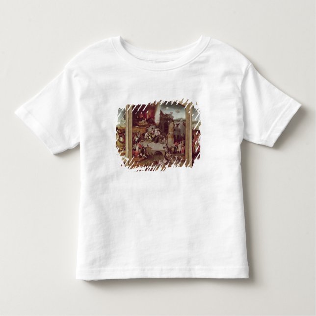 Triptych av frestelsen av St Anthony T-shirt (Framsida)
