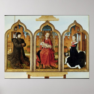 Triptych av Jean de Witte, 1473 Poster