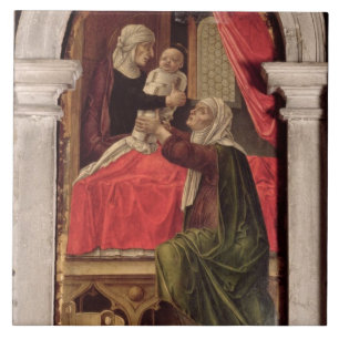 Triptych av Madonnaen av Misericordiaen, 1473 Kakelplatta