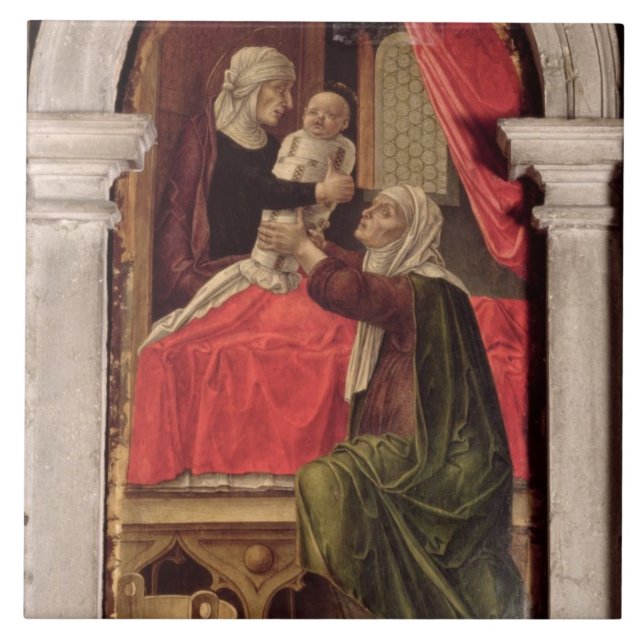 Triptych av Madonnaen av Misericordiaen, 1473 Kakelplatta (Framsidan)