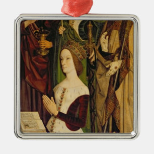 Triptych av Moses och den brinna Bush Julgransprydnad Metall