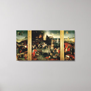 Triptych: Frestelsen av St Anthony Canvastryck