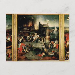 Triptych: Frestelsen av St Anthony Vykort