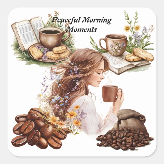 Triptych Fyrkantigt Klistermärke (Framsida)