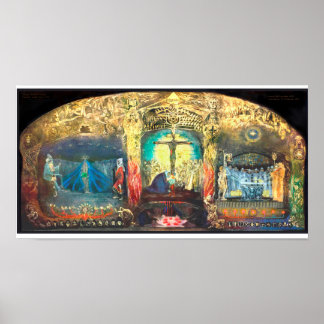 Triptych Grail av Anna May - Rudolf Steiner Poster