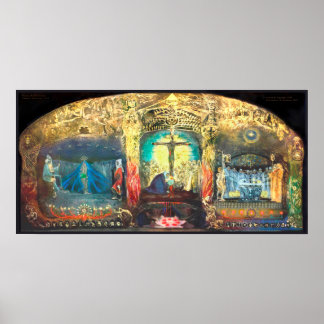 Triptych Grail av Anna May - Rudolf Steiner Poster