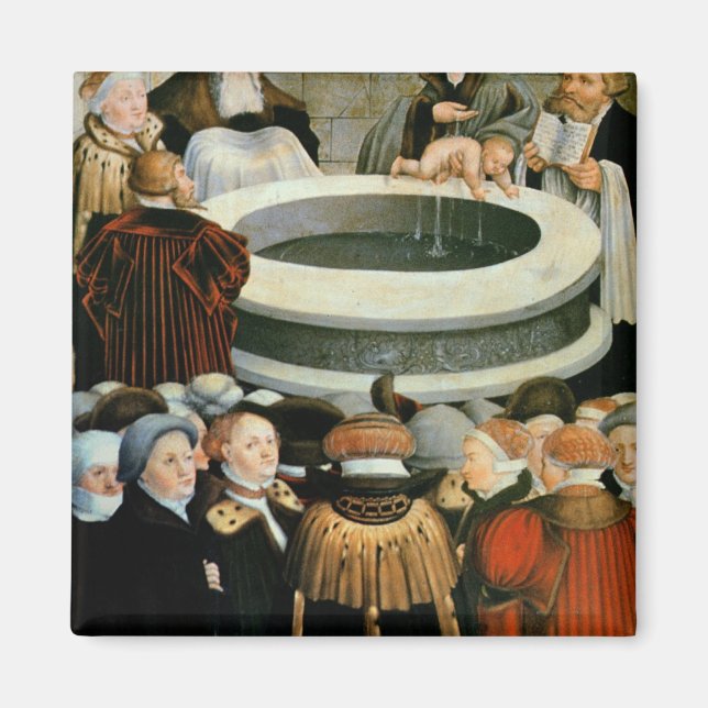 Triptych, lämnat panel, Philipp Melanchthon Magnet (Framsidan)