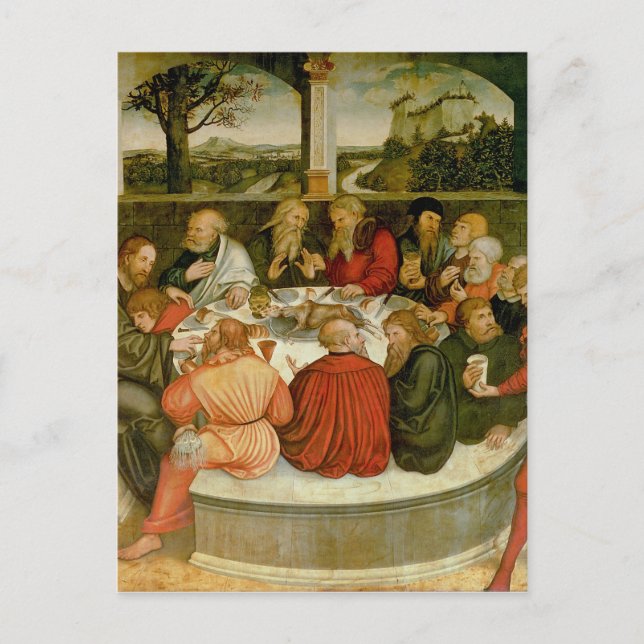 Triptych, lämnat panel, Philipp Melanchthon Vykort (Framsida)