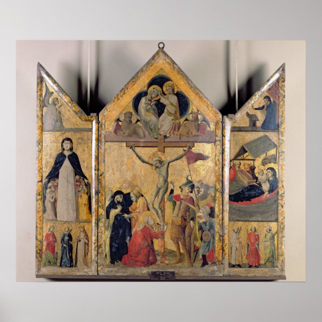 Triptych med scenes från livets livstid poster (Framsidan)