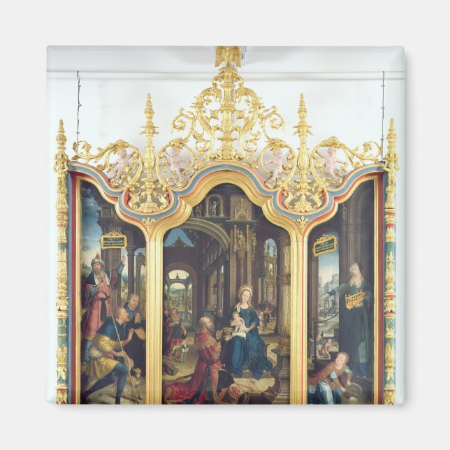 Triptych of the Adoration of the Infant Jesus Magnet (Framsidan)