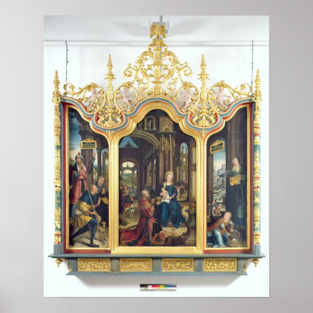 Triptych of the Adoration of the Infant Jesus Poster (Framsidan)