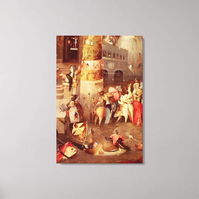 Triptych of the Temptation of St. Anthony Canvastryck (Framsida)