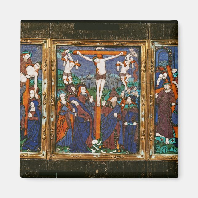 Triptych som skildrar Crucifixion, Limousin Magnet (Framsidan)