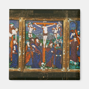 Triptych som visar crucifixionen, Limousin Magnet