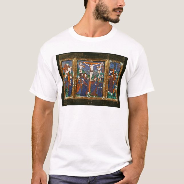 Triptych som visar crucifixionen, Limousin T Shirt (Framsida)