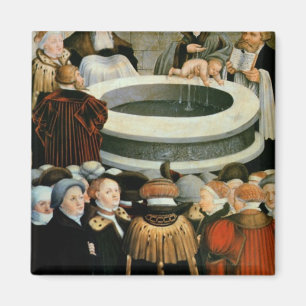 Triptych vänster panel, Philipp Melanchthon Magnet