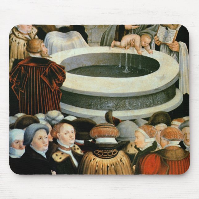 Triptych vänster panel, Philipp Melanchthon Musmatta (Framsidan)