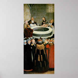 Triptych vänster panel, Philipp Melanchthon Poster
