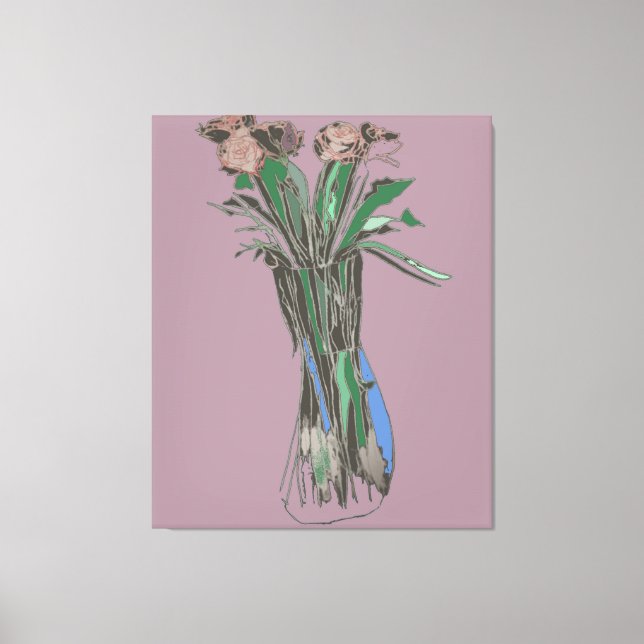 Triptych Wall Art ImperfektaFlowers still Bloom Canvastryck (Framsida)