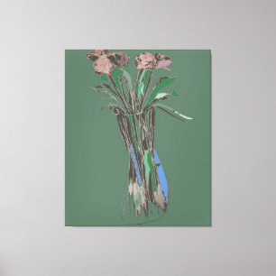Triptych Wall Art ImperfektaFlowers still Bloom Canvastryck