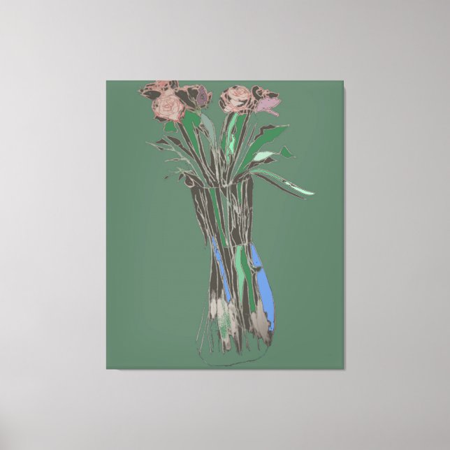 Triptych Wall Art ImperfektaFlowers still Bloom Canvastryck (Framsida)