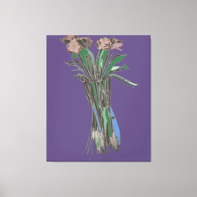 Triptych Wall Art ImperfektaFlowers still Bloom Canvastryck (Framsida)