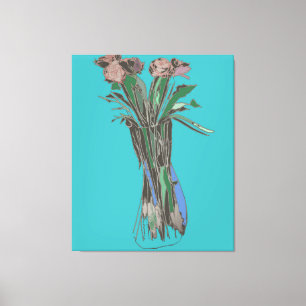 Triptych Wall Art ImperfektaFlowers still Bloom Canvastryck