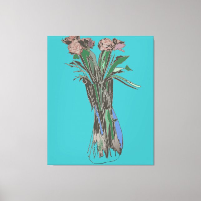 Triptych Wall Art ImperfektaFlowers still Bloom Canvastryck (Framsida)