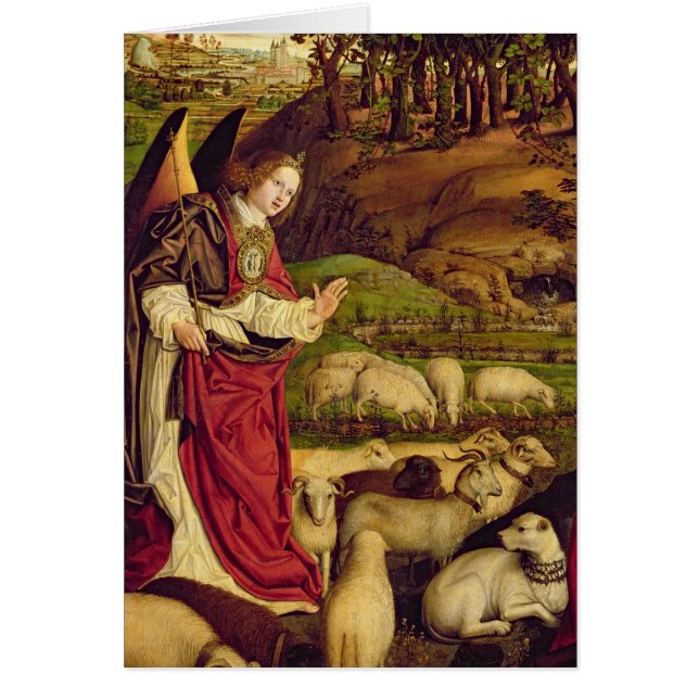 Triptychen av Moses och den brinna Bush Hälsningskort (Framsidan)