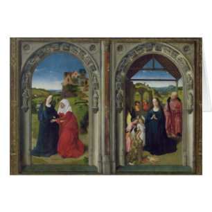 Triptychvisning annunciationen hälsningskort