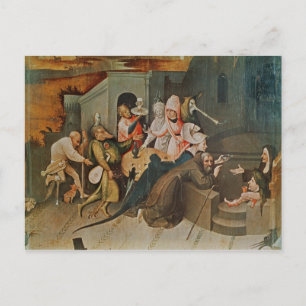 Triptyk av St. Antonius frestelse Vykort